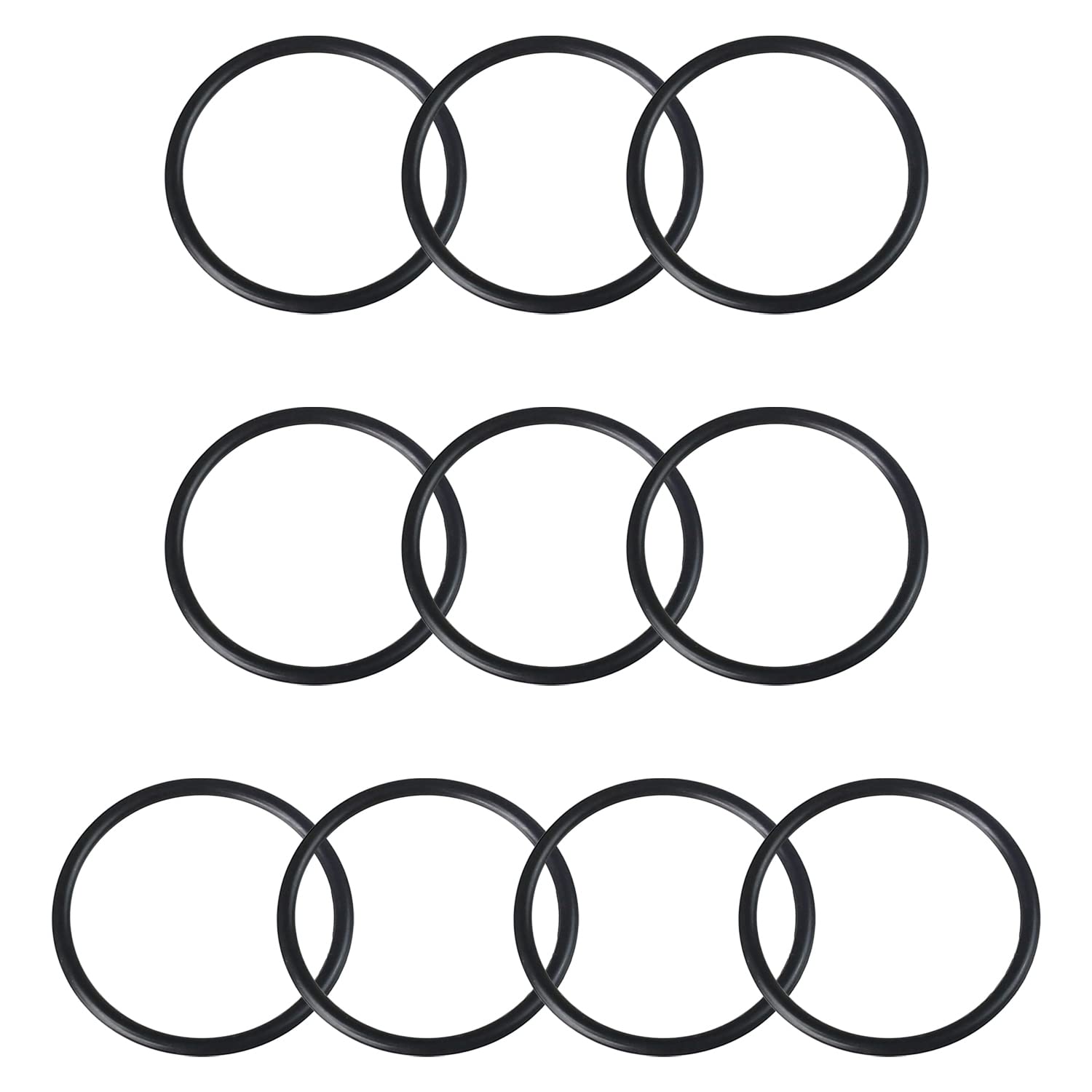 Othmro 10pcs Rubber O-Rings, Nitrile Rubber Washers Seal O Rings 35mm OD 31mm ID 2mm Width, Sealing Gasket for Plumbing, Auto Quick Repair