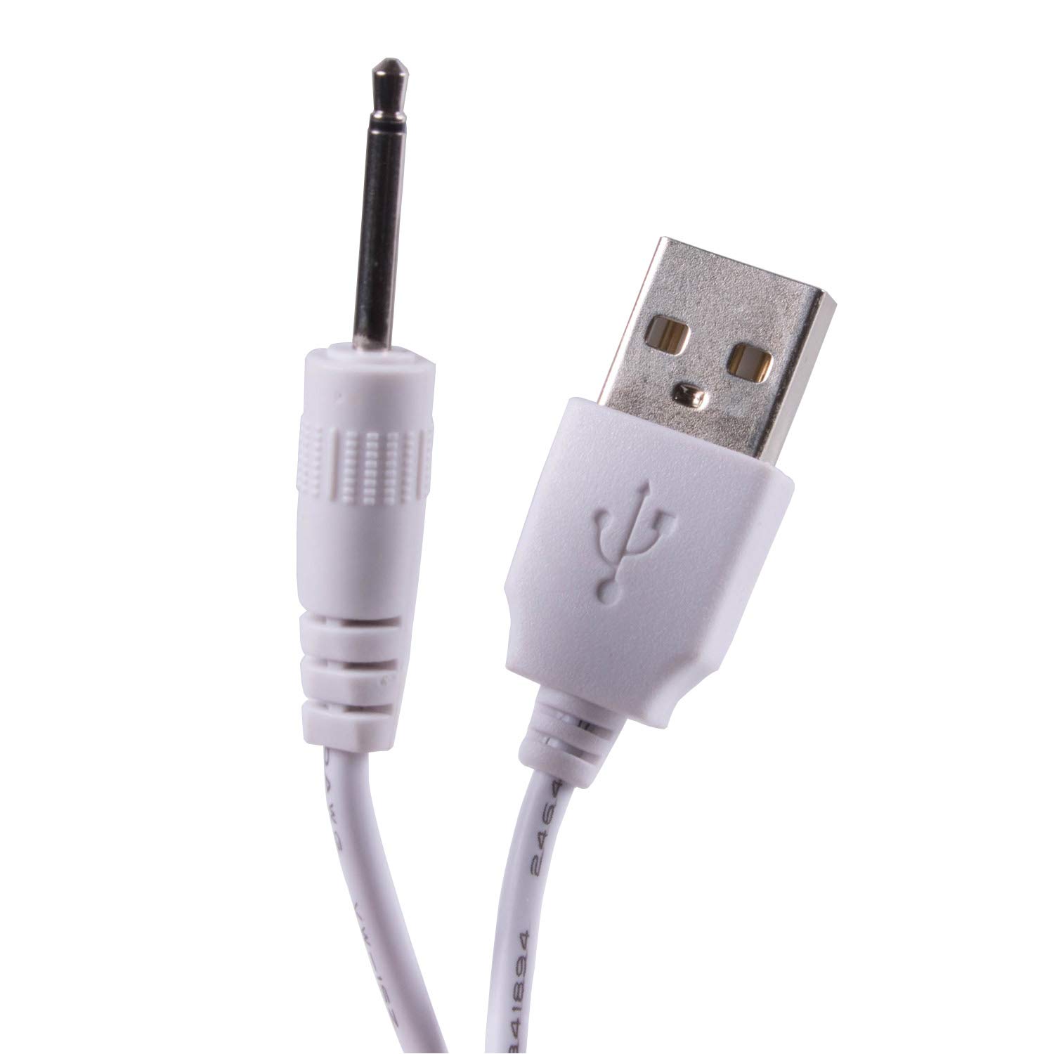 usangreen USB to 2.5mm DC Barrel Jack Power Charge Cable with 2 Poles Adapter 18mm for Electronic Device