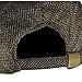 Man Of Aran Brown Woven Tweed Flat Cap with A Small Shamrock Design