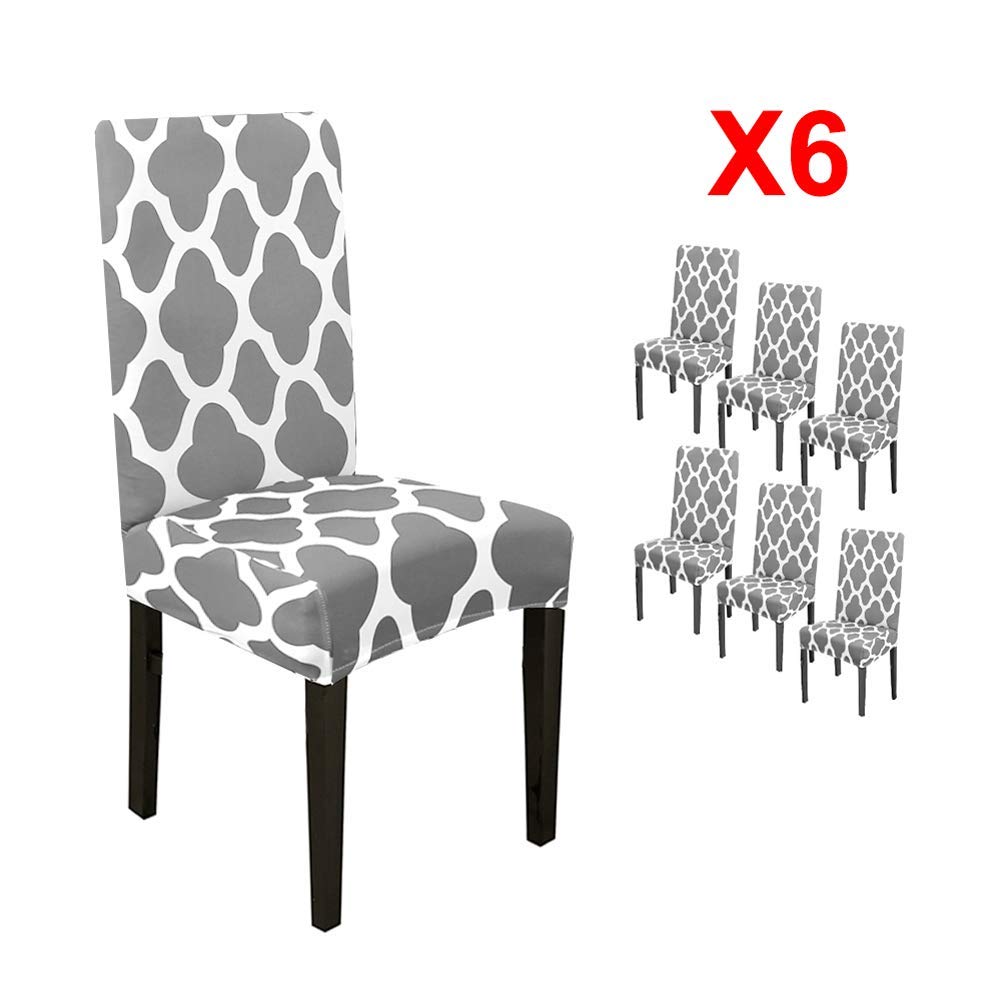 Best grey tall dining room chair covers