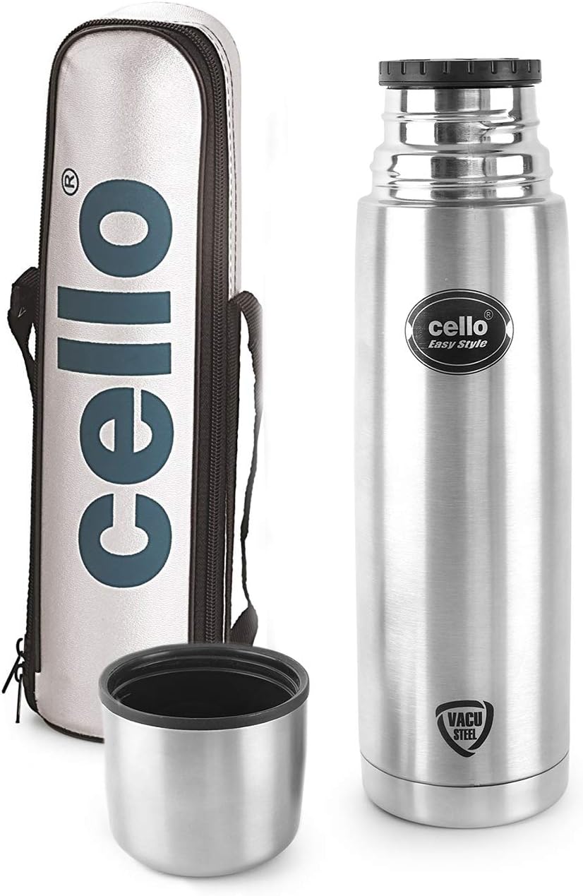 Buy Cello Easy Style Stainless Steel Bottle with Thermal Jacket, 1