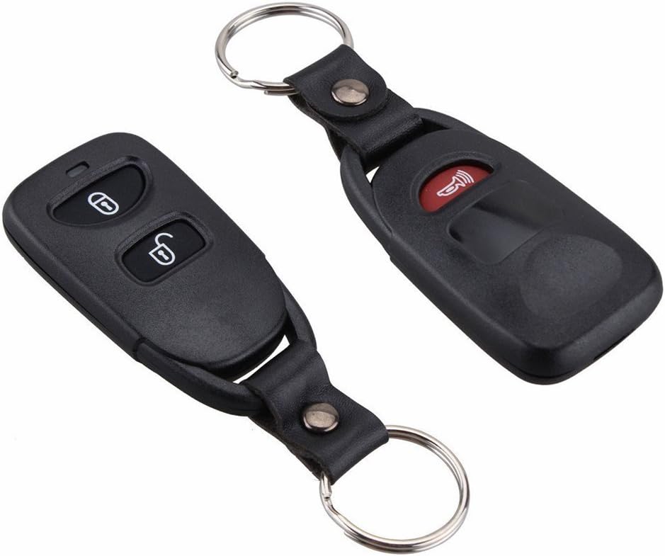 Automobile Locksmith 2 Button Remote Alarm Key Fob Shell Case Cover for Kia Sportage remote key, Black - Image 3