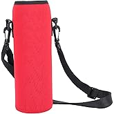 Water Bottle Holder with Strap, 8x24cm Water Bottle Carrier Bag Thermal Sleeve Water Bottle Holder, with Shoulder Strap Bottle Protection Cover for Outdoor Sports