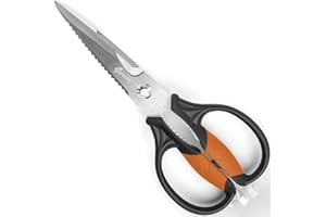 GERIOR Kitchen Scissors Heavy Duty Shears for Meat, Poultry, Food - All Purpose Utility Cooking Scissors Stainless Steel
