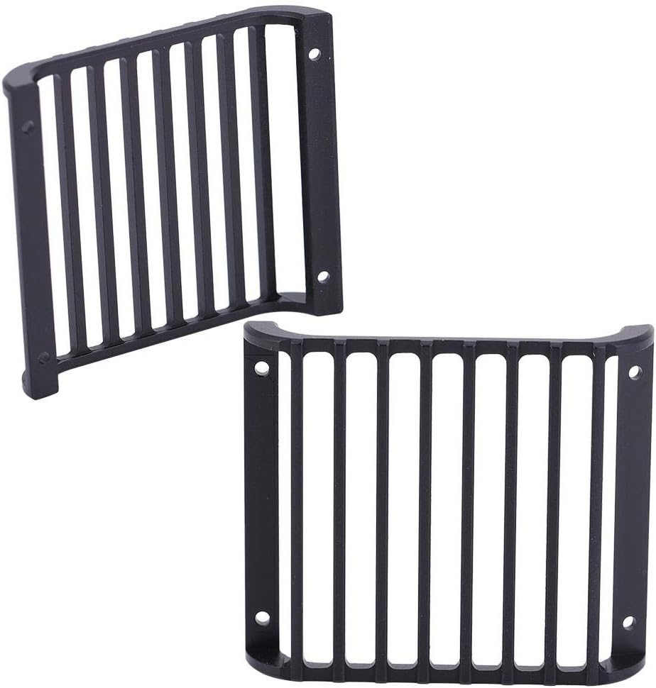 Metal Front Lamp Guards Headlight Cover Guard Grille for 1/10 RC Crawler Car, As Shown in the Picture, One size fits all