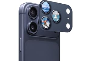 EasEasy 1 Pack Compatible for iPhone 17 Pro Max Camera Lens Protector Glass, Stylish Anti-scratch 9H Tempered Glass HD Lens C