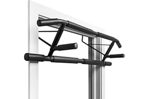 AmStaff Fitness Doorway Pull Up Bar, Portable Multi Grip Chin Up Bar for Home, Foldable Strength Training Pull-Up Bar for Doo