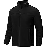 Rdruko Men's Fleece Jacket Full Zip Lightweight Warm Outdoor Hiking Casual Jacket