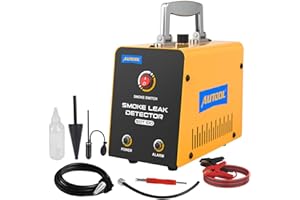 AUTOOL Automotive Smoke Machine Lead Detector DC 12V EVAP Vacuum Diagnostic Tester with Built-in Air Pump for Pipe System