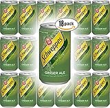 Schweppes Ginger Ale, 7.5 Fl Oz Mini Can (Pack of 18, Total of 135 Oz)