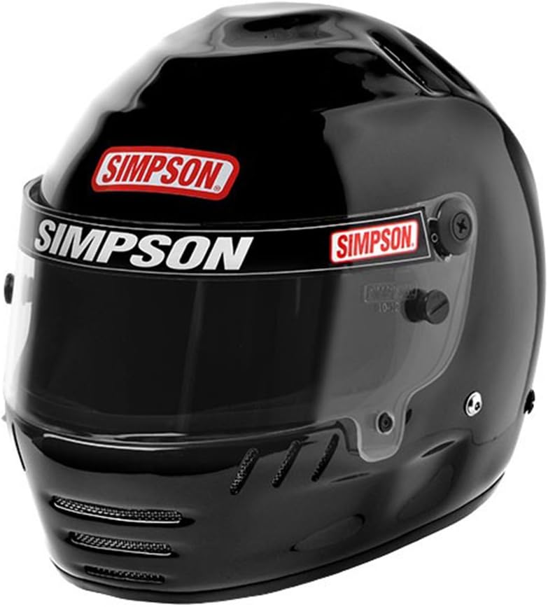 Simpson Racing Junior Speedway Shark Gloss Black Size 6 5/8