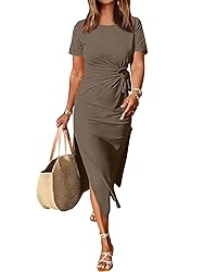 ANRABESS Women's 2025 Summer Maxi Tshirt Dress