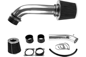 Suride Cold Air Intake Kit with Filter Heat Shield for G35 2003-2006, 350Z 2003-2006, FX35 2003-2006 (Black)