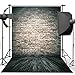Photo Backdrop, econious 6x8ft Retro Brick Wall Wood Floor Backdrop for Photography, Resistant Fleece-Like Cloth Fabric, with Rod Pocket (Backdrop Only)