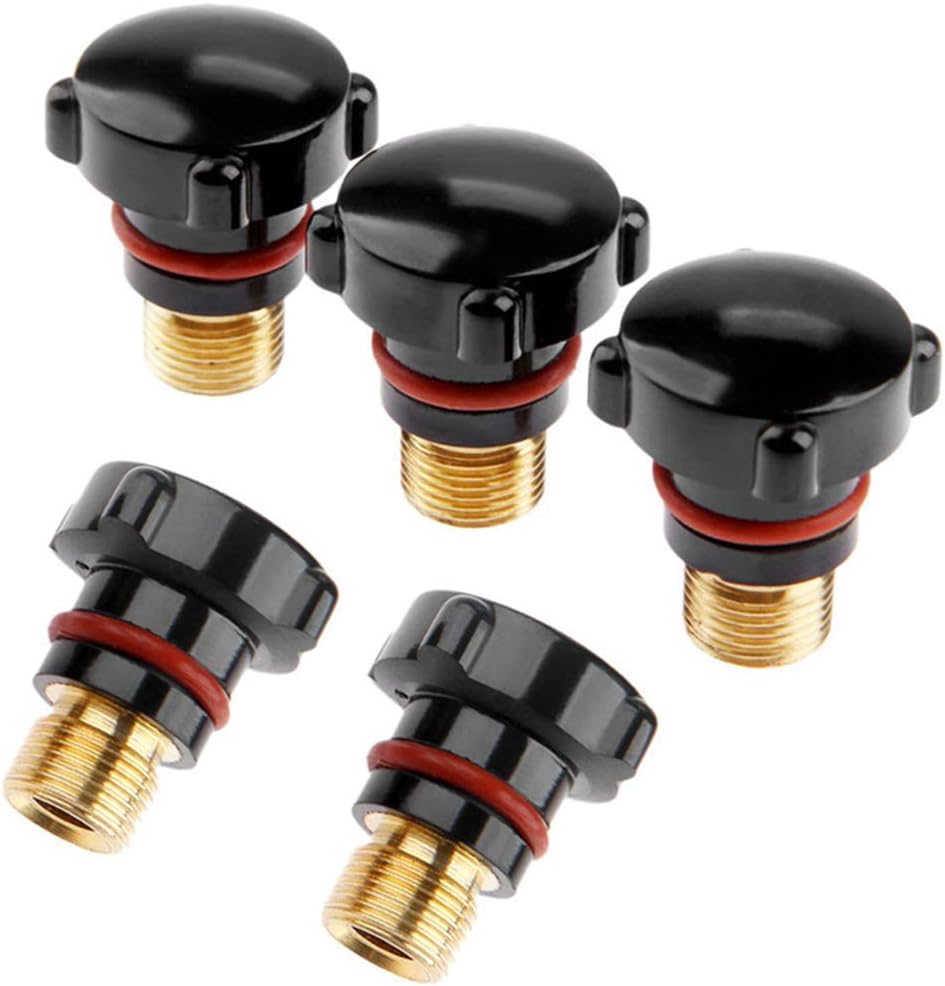 TIG Short Back Cap Kit 57Y04 Fit for Tig Welding Torch WP-17 WP-18 WP-26 Series 5 PCs