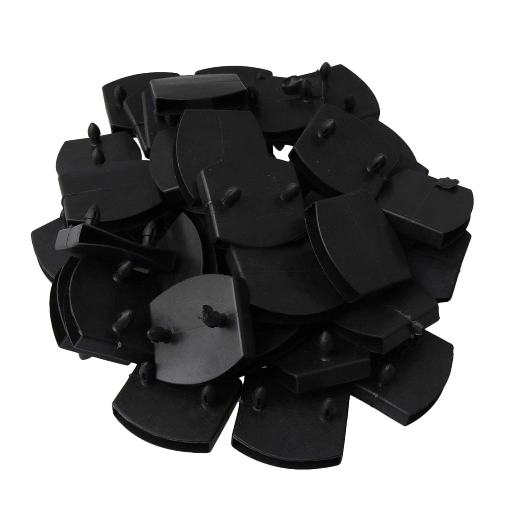 50 Pieces Black Bed Slat Plastic Caps Holders Replacement 55mm Inner Hole