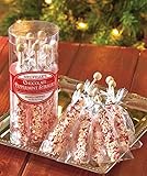 Set of 8 Chocolate Peppermint Hand-Dipped Gourmet Stirrers