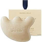 VOESH Gua Sha Shampoo Bar - Biotin, Vegan Probiotics, Rosemary Oil & Apricot Seed Powder - Cruelty Free, Clean Ingredients & Organic Extracts - (3.7oz Bar)