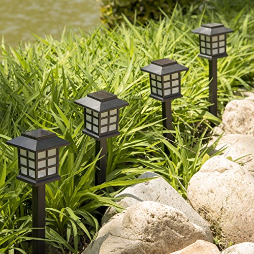 KODOO 8Pack Solar Pathway Lights Outdoor, Outdoor Garden Lights, Solar Pathway Lights, Outdoor Landscape Lighting for Lawn/Patio/Yard/Walkway/Driveway