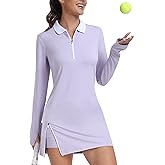 Hiverlay Tennis Dresses for Women with 2 Pockets Built in Shorts UPF 50+ Golf Dress Workout Athletic Dresses