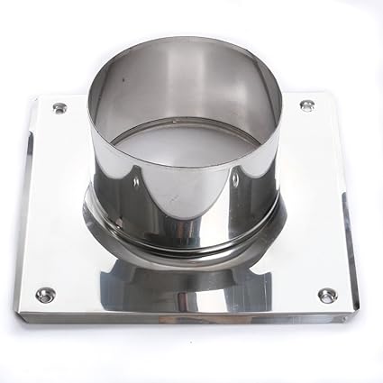 Kaminaufsatz Schornsteinaufsatz Aufsatz säuerbeständiger Edelstahl Lüftungsaufsatz Hahn und Standard-Design Grundplatte Kamin