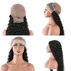 Domiso Human Hair Lace Front Wigs Water Wave