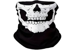 Soochat Halloween Skull Skeleton Mask Day Of The Dead Skull Bandana Mask for Cosplay Masquerade Costume Party