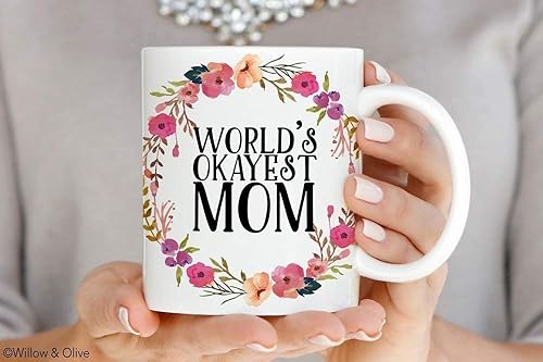 world's okayest mom mug