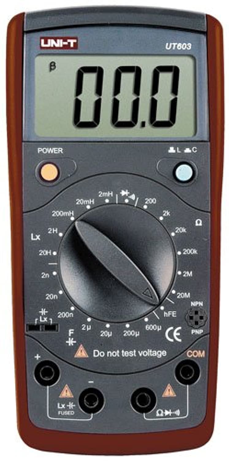 UNI-T 7720061 UT600 Series Inductance Capacitance Meter, Red/Grey