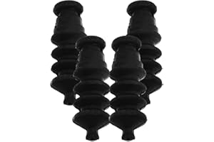 DOITOOL 4pcs 38mm Waterproof Accordion Rod Cover for Rc Model Boats, Rubber Push Rod Seal Bellow Protector