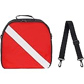 JUSTOOP Scuba Regulator Bag, Diving Regulator Protective Bags with Double Lockable Zippers Carry on Bag for Dive Regulator with Adjustable Shoulder Strap