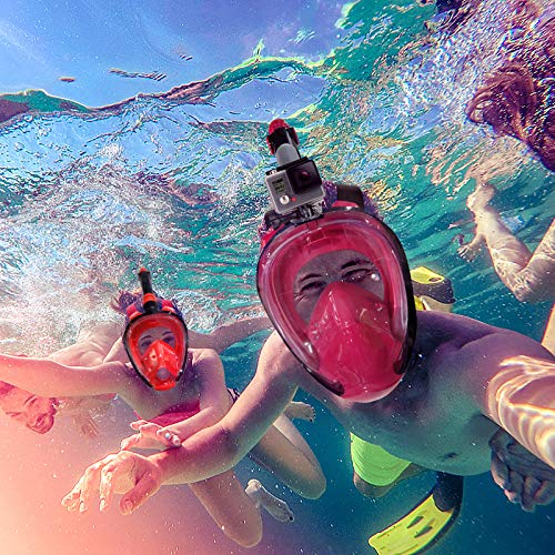 180 Degree Panoramic Anti-fog Diving Mask With Camera Mount Full Face ...