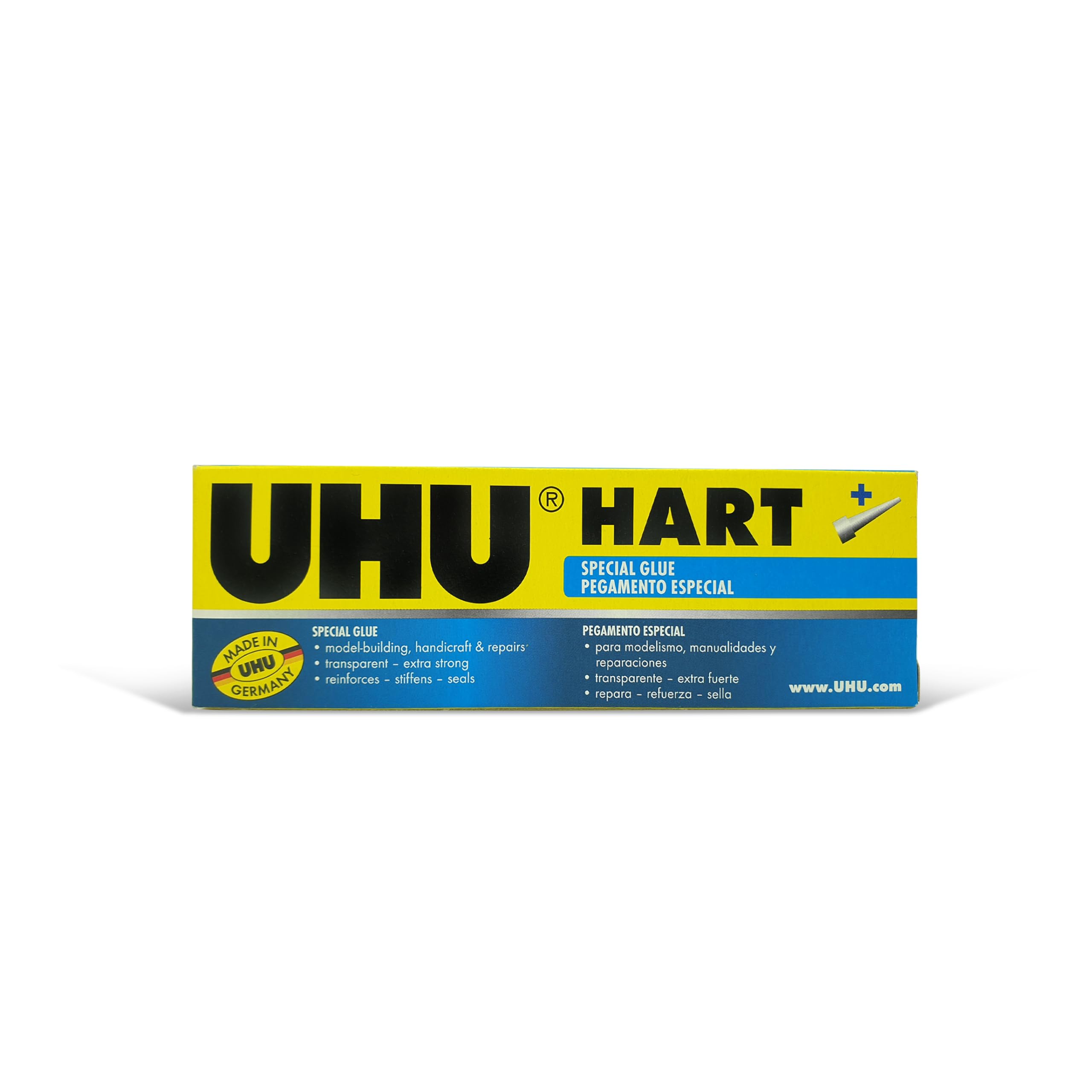 UHU hart, special adhesive for assembling small parts in model building, 35gr folding box