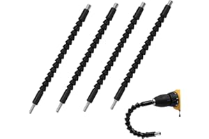 MXIIXM Super Bit, Superbit Flexible Drill Bit Extension, 11.6 inch Bendable Drill Bit Extension, Flexible Shaft Extension Bits (4)
