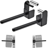 Kipika Weight Plate Holder for 2x2 and 3x3 Power Rack - Attachment for Storage - Fits Standard 1-inch or Olympic 2-inch Plates - Set of 2