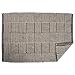 DII Contemporary Square Recycled Yarn Rug, Gray Checker, 2x3'