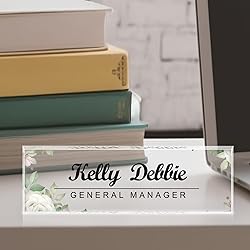 Name Plate for Desk Personalized Office Acrylic