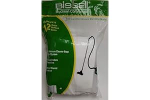 Bissell Big Green Commercial Paper Vacuum Bags - 12-Pack, 2.25-Gallon Capacity, Model Number C3000-PK12