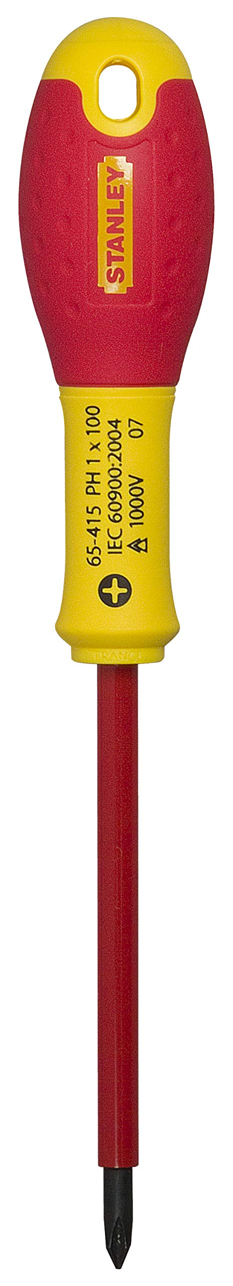 Stanley Fat Max Screwdriver Insulated Ph Ph1X100Mm-Red and Yellow