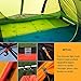 Weanas Backpacking Tent 2 Person Camping Tent 3 Season Ultralight Silicone Coating Double Layer Weatherproof Waterproof Aluminum Rod Anti-UV for Outdoor Hiking Travel Hunting Beach (Orange)