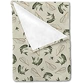 Vintage Bass Fishing Baby Blanket for Boy Girl Lake Fish Swaddle Blanket Soft Flannel Neutral Fishing Nursery Toddler Newborn Crib Bed Blanket Fishing Lovers Gift Receiving Blanket Playmat 30x40