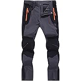 KELOIFUT Men's Hiking Cargo Pants Quick-Dry Outdoor Water Resistant Lightweight Mountain Breathable Zipper Pocket Work Pants
