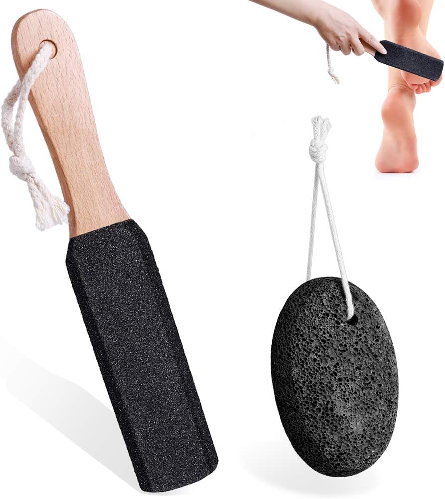 PETSUPS Natural Pumice Stones for Feet Premium Exfoliator & Foot File,Foot File Callus Remover Foot Cracked Heels,Dead Skin,Hard Skin