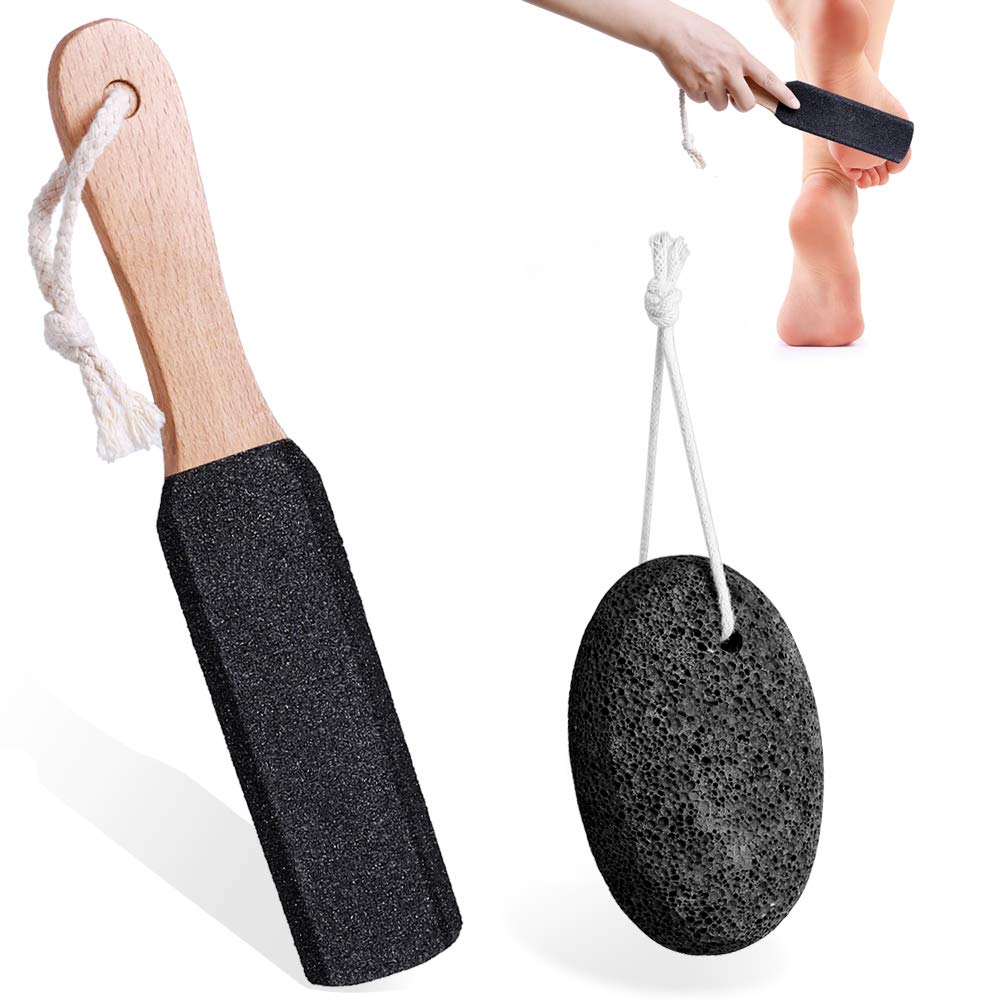 PETSUPS Natural Pumice Stones for Feet, Premium Exfoliator & Foot File,Foot File Callus Remover Foot Cracked Heels,Dead Skin,Hard Skin