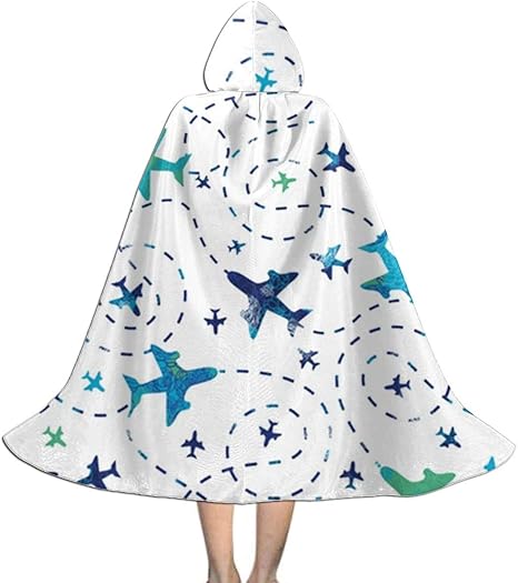 Amazon Co Jp 白い空に楽しい飛行機 ハロウィンマント 子供用 フード付き ロールプレイ 仮面舞踏会 パーティー 仮装 クリスマス マント 文化祭 コスチューム 男女共用 ホビー 通販