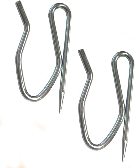 50 Pinch Pleat Curtain Hooks - Fabric 