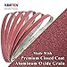 ABRTEN 24 Pack 1 x 30 Inch High Performance Ceramics and Silicon Carbide Sanding Belts - 4 Pcs Each of 120 240 400 600 800 and 1000 Grits Premium Knife Sharpening Sanding Belts