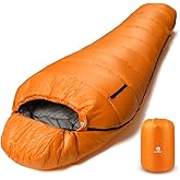 Bessport Mummy Sleeping Bag | 15-45 ℉ Extreme 3-4 Season Sleeping Bag for Adults Cold Weather– Warm and Washable, for Hiking Traveling & Outdoor Activities