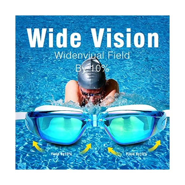 GAOGE-Swim-GogglesSwimming-Goggles-Swim-Cap-Case-Nose-Clip-Ear-Plugs-Triathlon-Swim-Goggles-Mirror-Coated-Lenses-Anti-Fog-Shatterproof-UV-Protection-for-Adult-Men-Women-Youth-Kids-LakeBlue