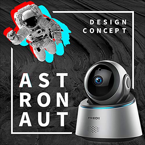 FREDI 1080p Wireless Camera HD WiFi IP Camera for Baby/Elder/Pet/Nanny Monitor, Pan/Tilt, Two-Way Audio & Night Vision(Update Version)